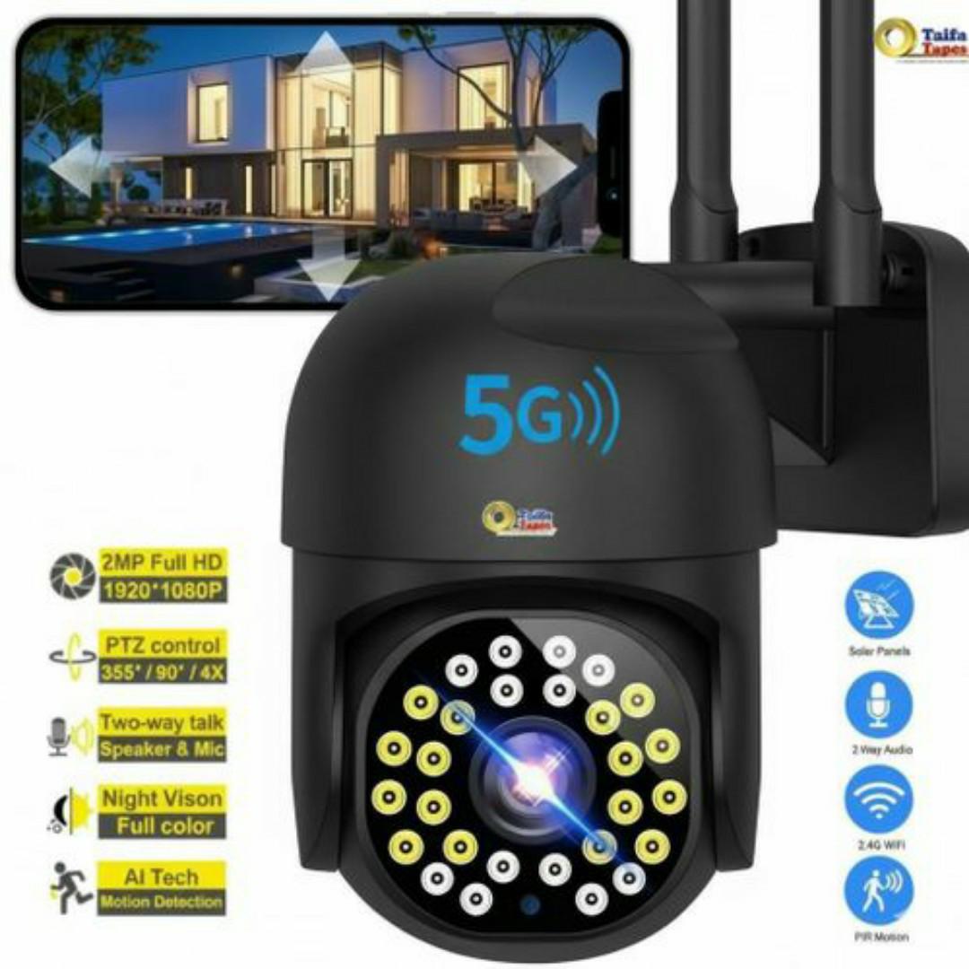 AI POWERED CCTV SECURITY SURVEILLANCE CAMERA 360 PANORAMIC PTZ HUMANOID TRACKING, MOTION DETECTION, INFRARED NIGHT VISION, TWO-WAY AUDIO COMMUNICATION - WATERPROOF SMART CAMERAS - ESEE CLOUD APP