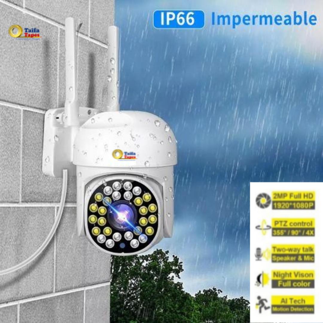 AI POWERED CCTV SECURITY SURVEILLANCE CAMERA 360 PANORAMIC PTZ HUMANOID TRACKING, MOTION DETECTION, INFRARED NIGHT VISION, TWO-WAY AUDIO COMMUNICATION - WATERPROOF SMART CAMERAS - ESEE CLOUD APP