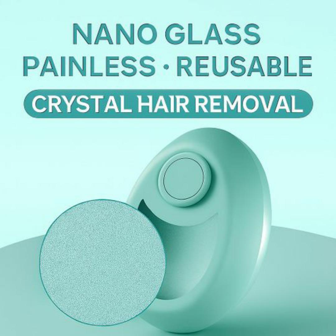 Crystal Hair Removal Nano Glass – Painless Exfoliating Hair Remover, Water Droplet Shape, Reusable & Eco-Friendly Body Shaver for Smooth Skin