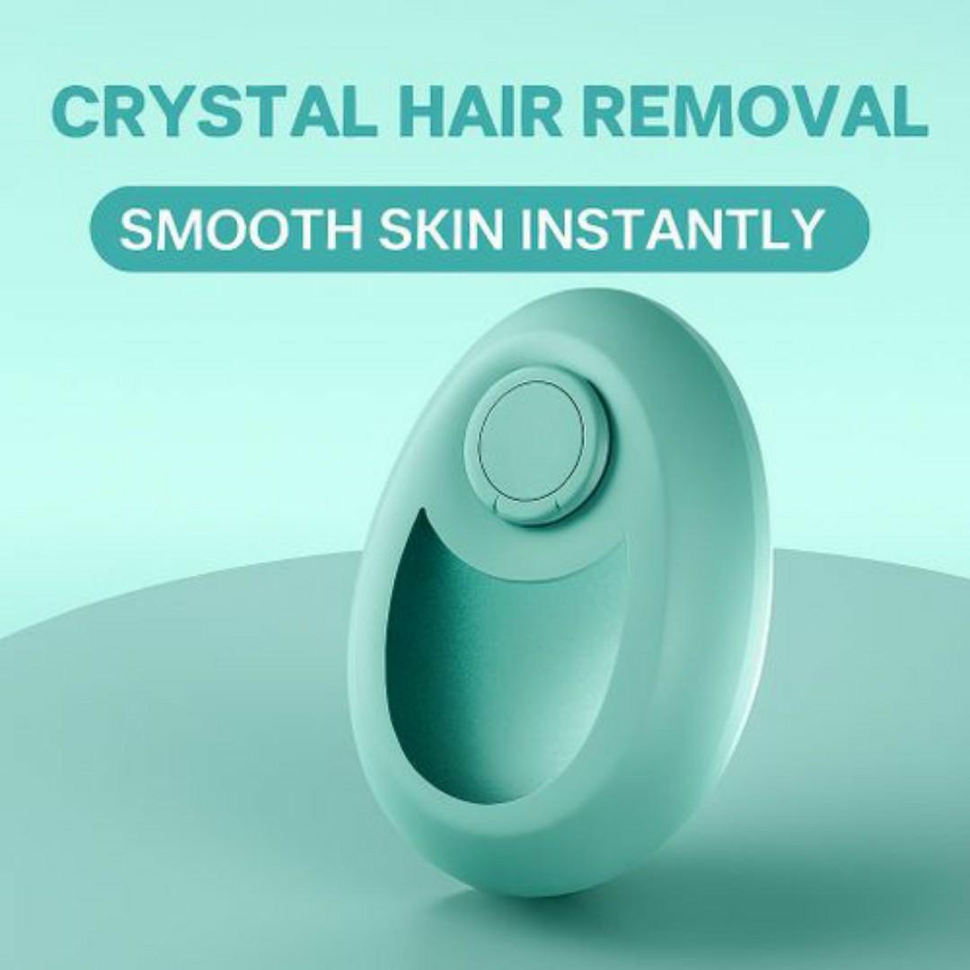 Epilator Crystal Hair Removal Nano Glass – Painless Exfoliating Hair Remover, Water Droplet Shape, Reusable & Eco-Friendly Body Shaver for Smooth Skin