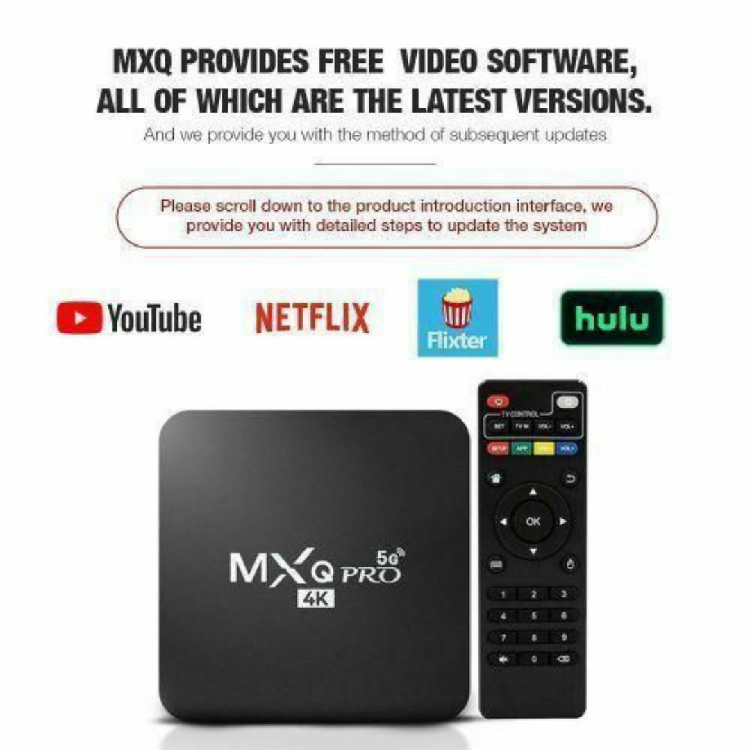 Mxq Pro 4K 5G Android TV Smart Box - Transform your Digital TV into a SMART entertainment hub with the MXQ-Pro 1GB RAM + 8GB ROM
