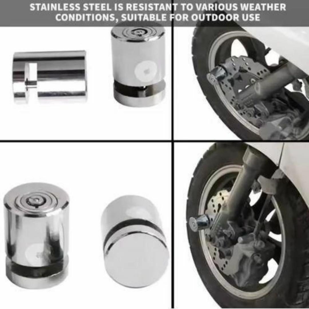 Heavy-Duty Waterproof Disc Brake Lock for Motorcycles, Bikes & Scooters – Anti-Theft Security with Steel Pin Protection