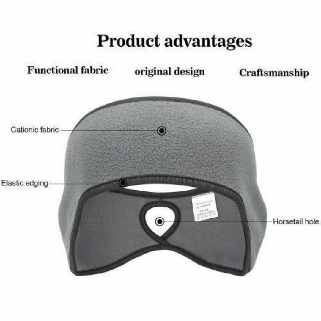 Gym Yoga Jogging Headband - Sporty Headgear Style with a Bold Ponytail Hair Loop