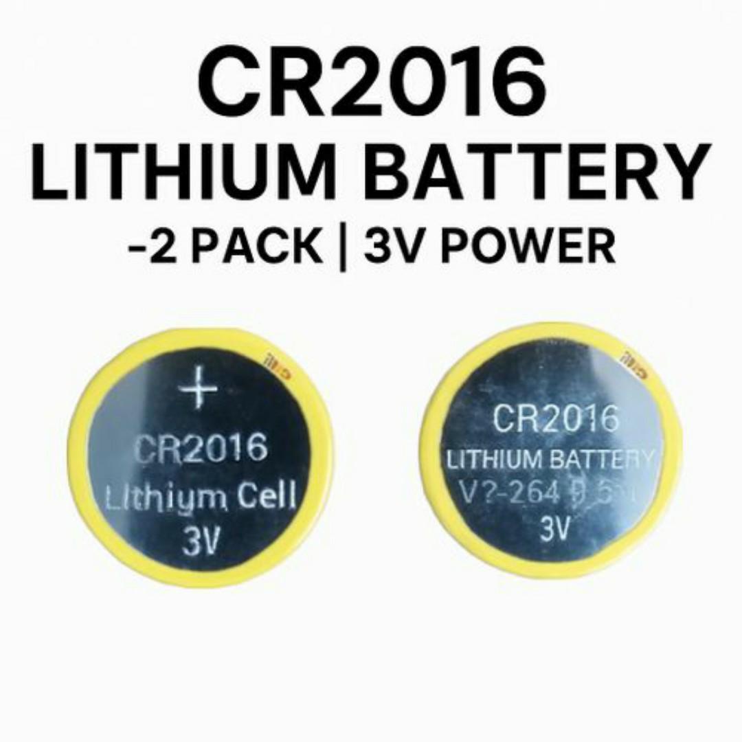CR2016 Lithium Coin Cell Battery 3V – 2 / 4 Pack - Long-Lasting Power for Watches, Calculators, Car Remotes & Electronics