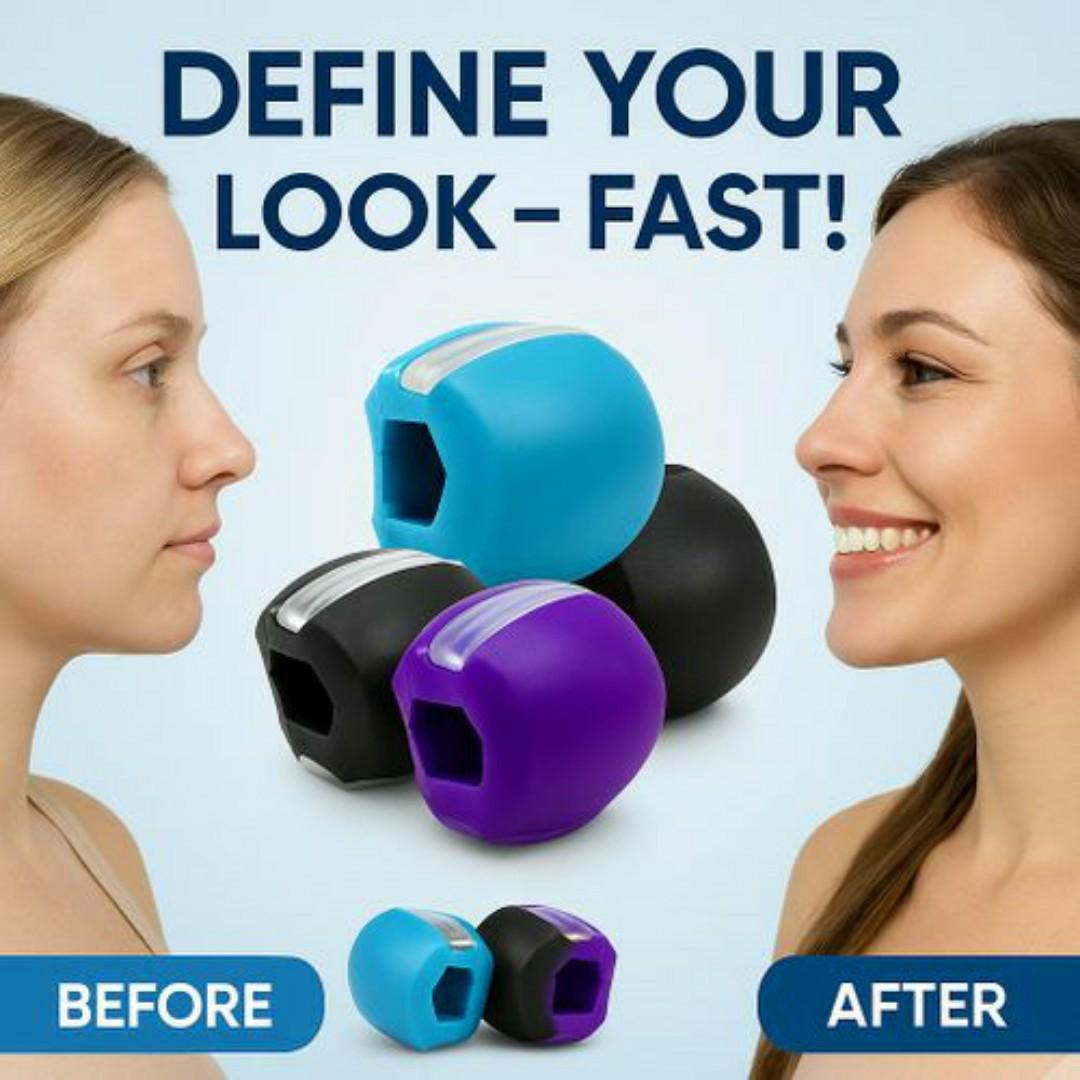 Jawline Exerciser for Men & Women – Face Slimming, Double Chin Reducer, Jaw Trainer for Defined Look – 3 Resistance Levels