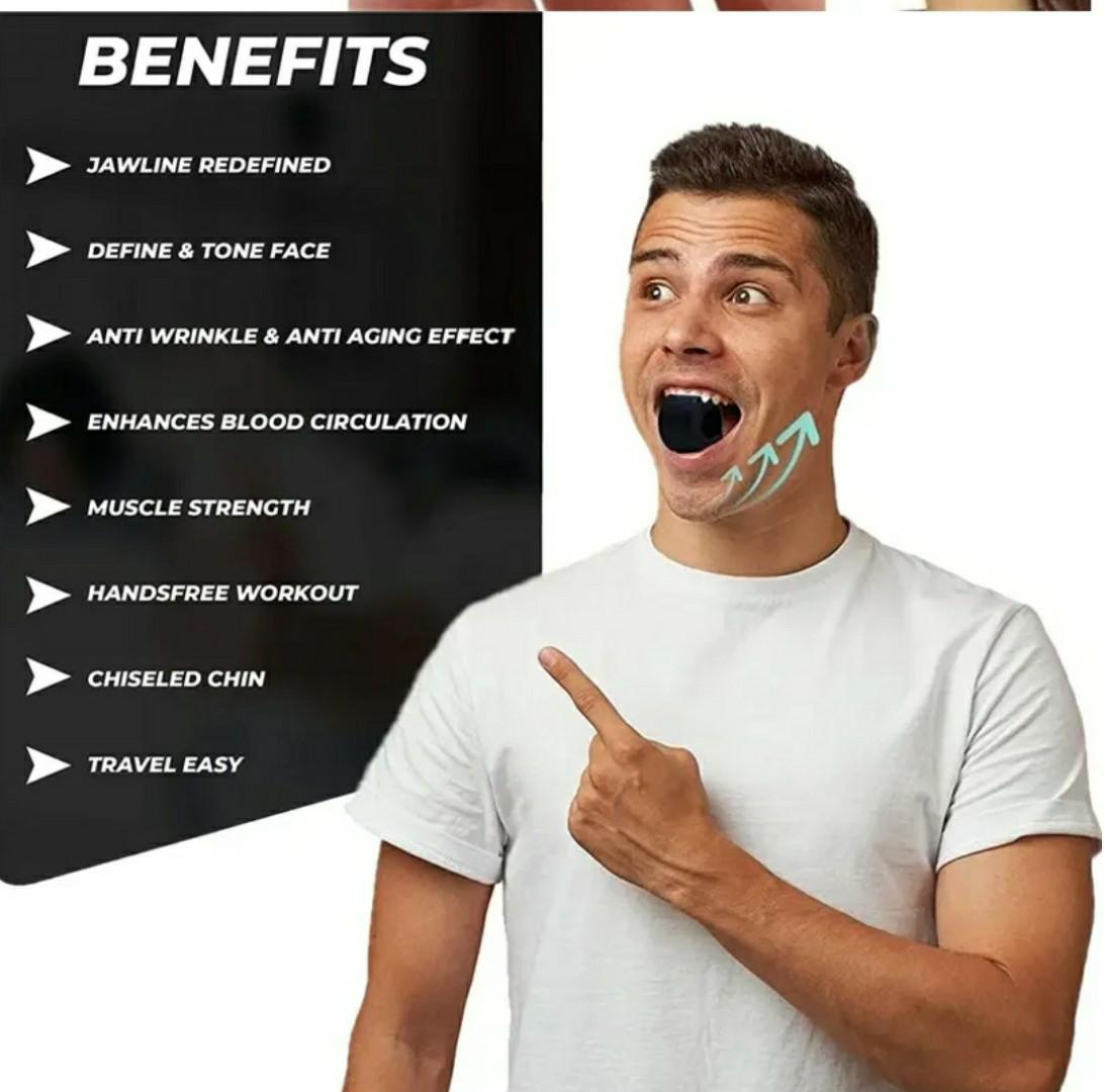 Jawline Exerciser for Men & Women – Face Slimming, Double Chin Reducer, Jaw Trainer for Defined Look – 3 Resistance Levels