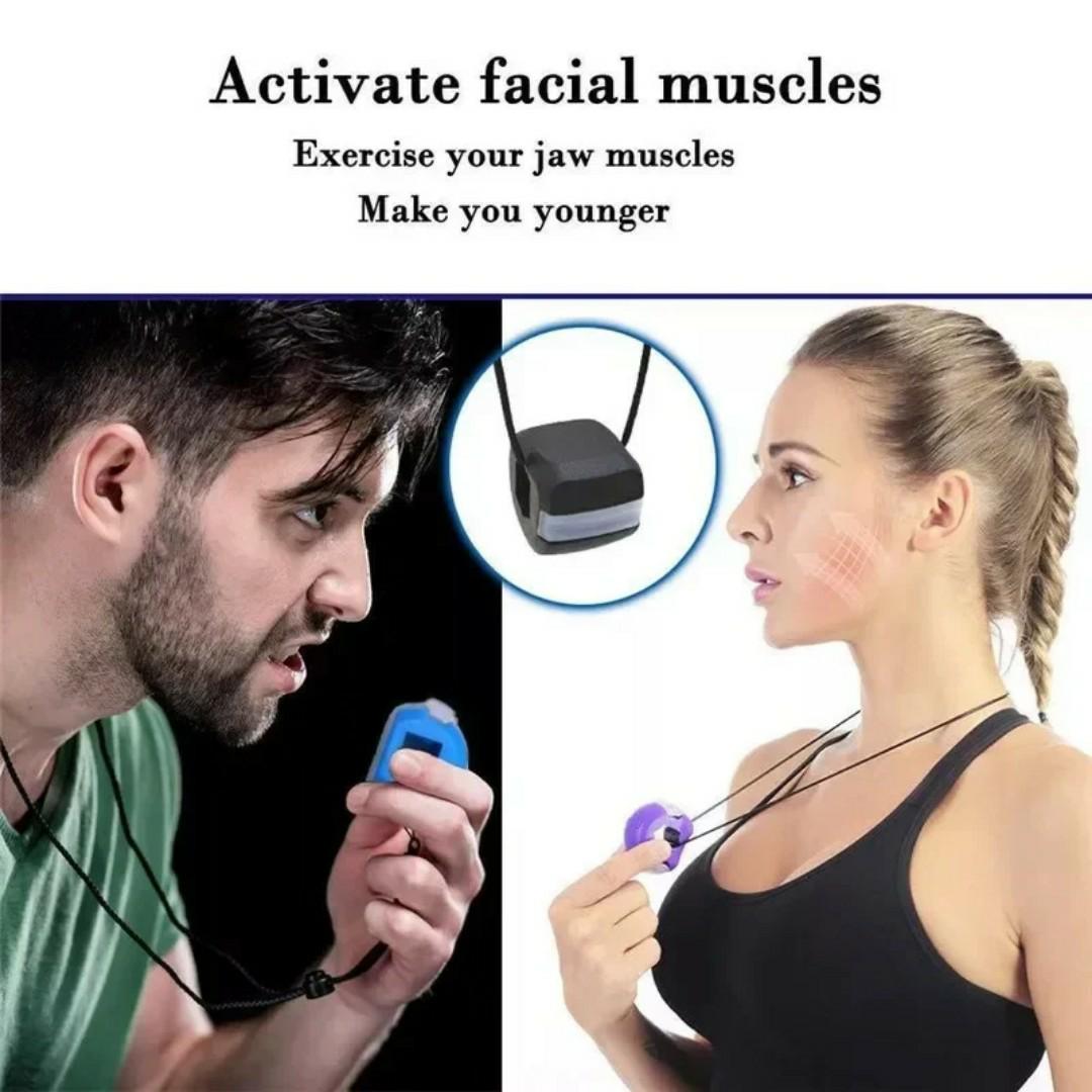 Jawline Exerciser for Men & Women – Face Slimming, Double Chin Reducer, Jaw Trainer for Defined Look – 3 Resistance Levels
