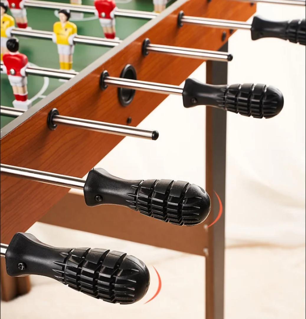 Pro Wooden Arcade Foosball Table Family Game - Durable MDF, Smooth Rods, Score Counters, Indoor Entertainment - Full Sized Soccer Football Table Game