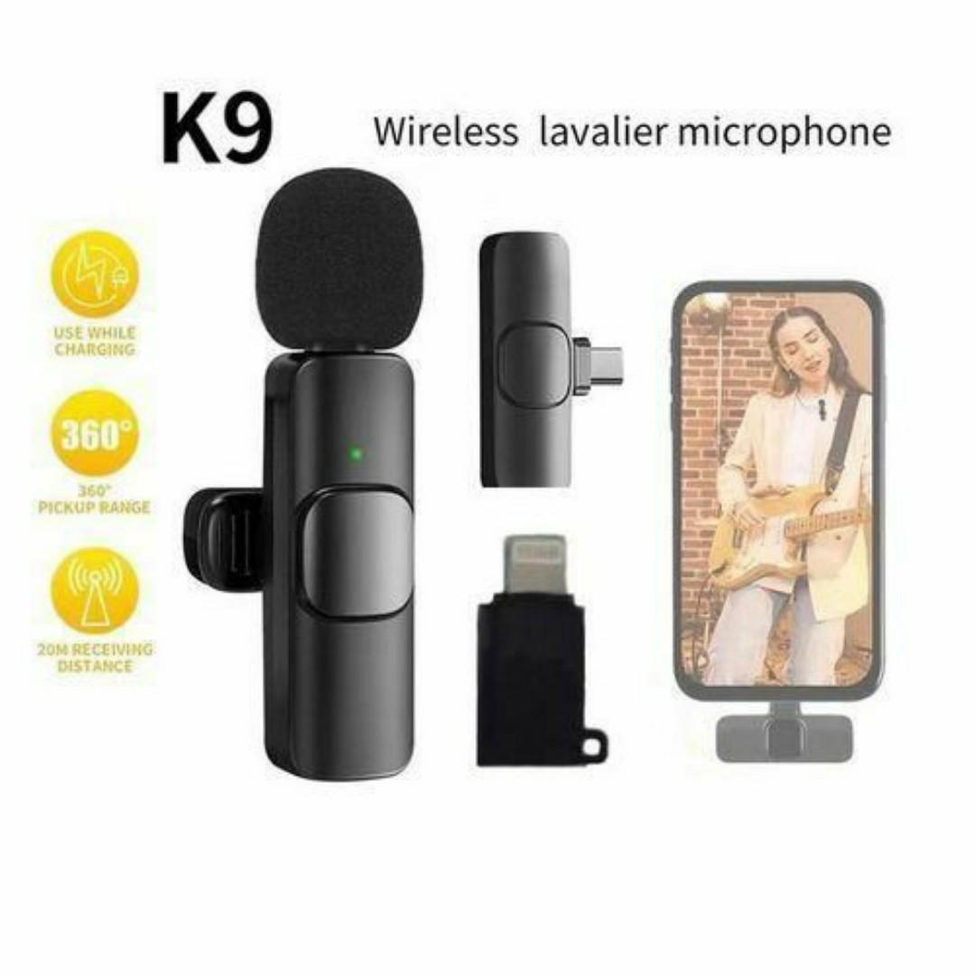 Wireless Clip-On Lavalier Microphone with USB C / iPhone Receiver – Noise Reduction, Portable Lavalier Mic for Smartphones Type C / iOS, Vlogging, YouTube, TikTok, Live Streaming & Online Content