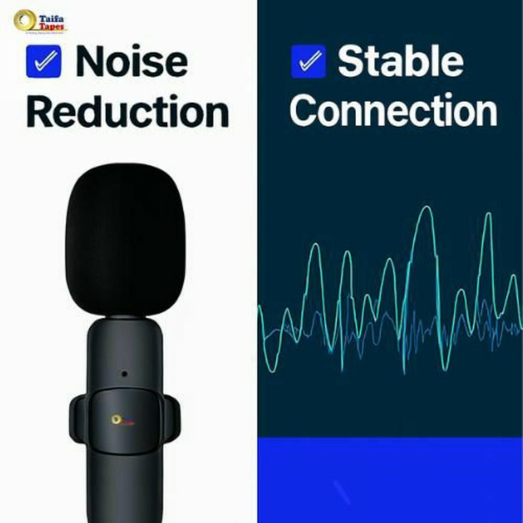 Wireless Clip-On Lavalier Microphone with USB C / iPhone Receiver – Noise Reduction, Portable Lavalier Mic for Smartphones Type C / iOS, Vlogging, YouTube, TikTok, Live Streaming & Online Content