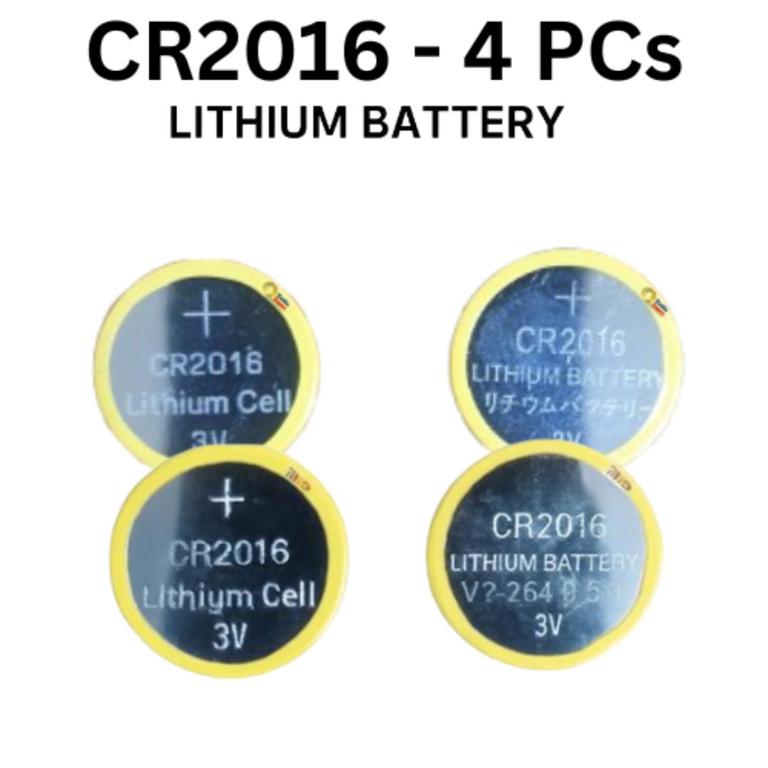 CR2016 Lithium Coin Cell Battery 3V – 2 / 4 Pack - Long-Lasting Power for Watches, Calculators, Car Remotes & Electronics