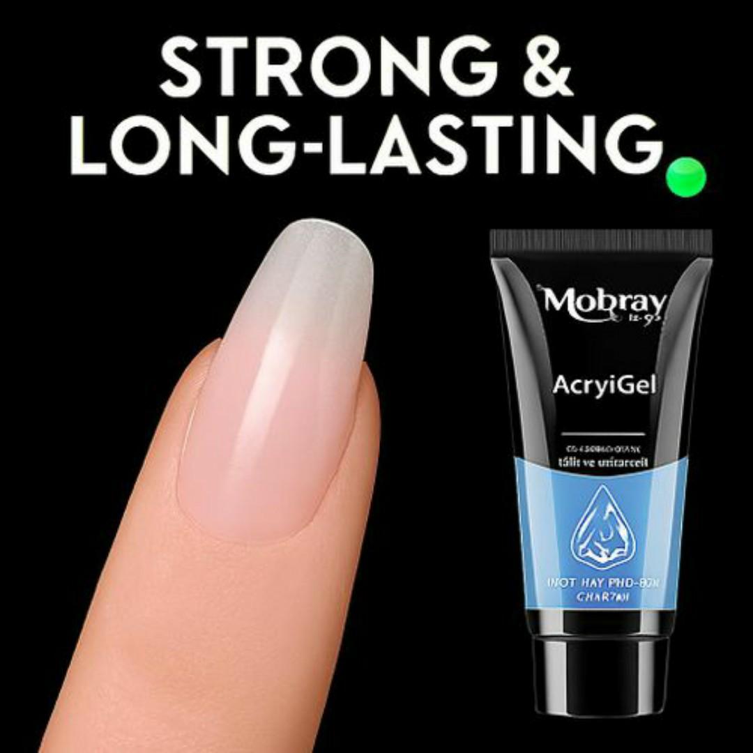 Mobray Acrylic Nail Extension Kit – Complete 6-in-1 DIY Gel Builder Set with Nail Forms, Dual Tool & Brush – Professional UV Nail Art Kit for Salon & Home Use (15ml)