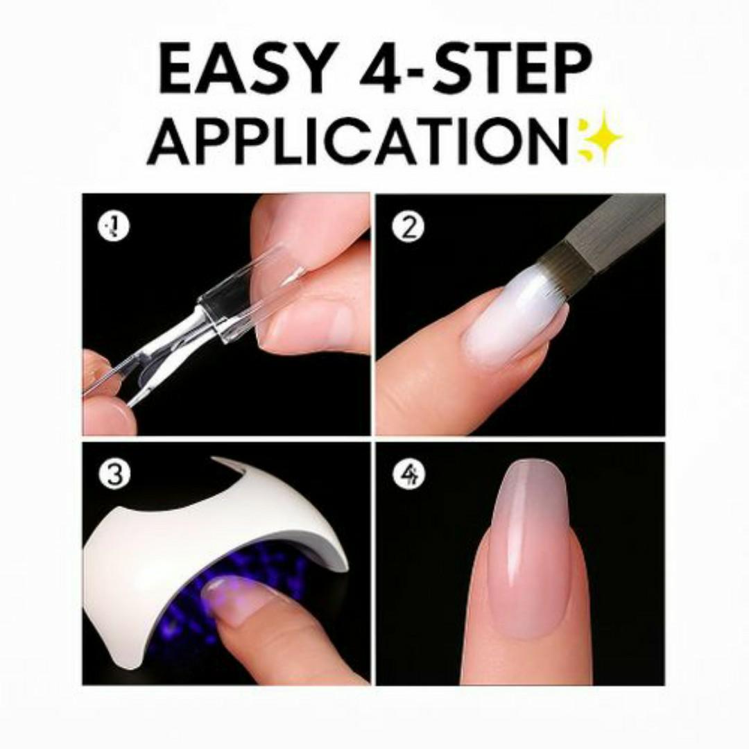 Mobray Acrylic Nail Extension Kit – Complete 6-in-1 DIY Gel Builder Set with Nail Forms, Dual Tool & Brush – Professional UV Nail Art Kit for Salon & Home Use (15ml)