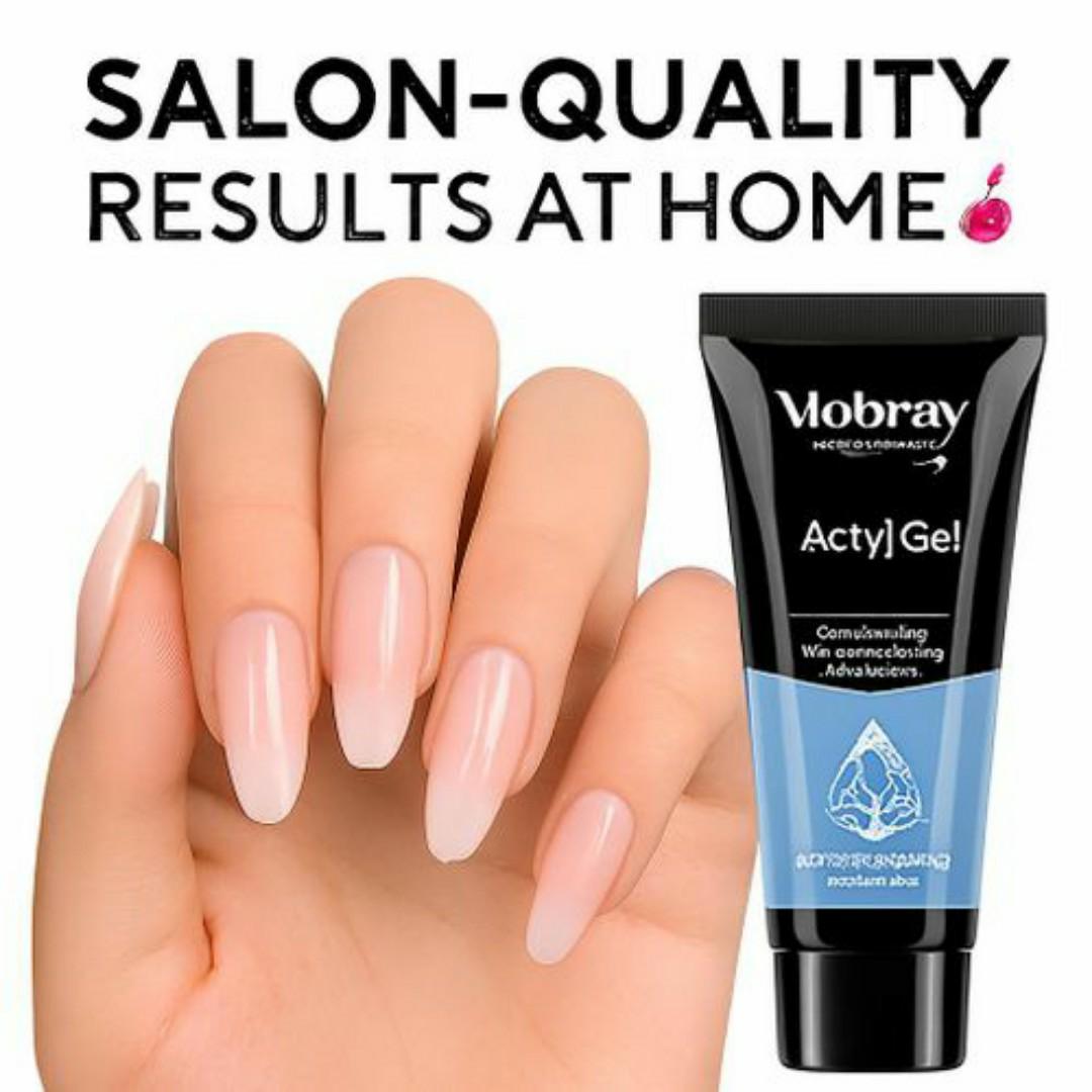 Mobray Acrylic Nail Extension Kit – Complete 6-in-1 DIY Gel Builder Set with Nail Forms, Dual Tool & Brush – Professional UV Nail Art Kit for Salon & Home Use (15ml)