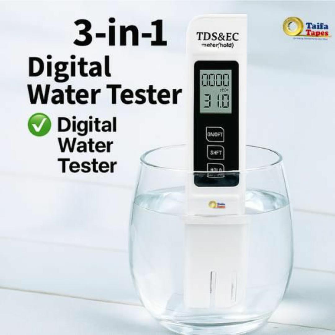 TDS & EC Meter + Digital pH Meter Pen – Accurate Water Quality Tester (0.00–14.00 pH) for Drinking Water, Aquarium, Hydroponics, Pool & Lab – Portable with Calibration Function