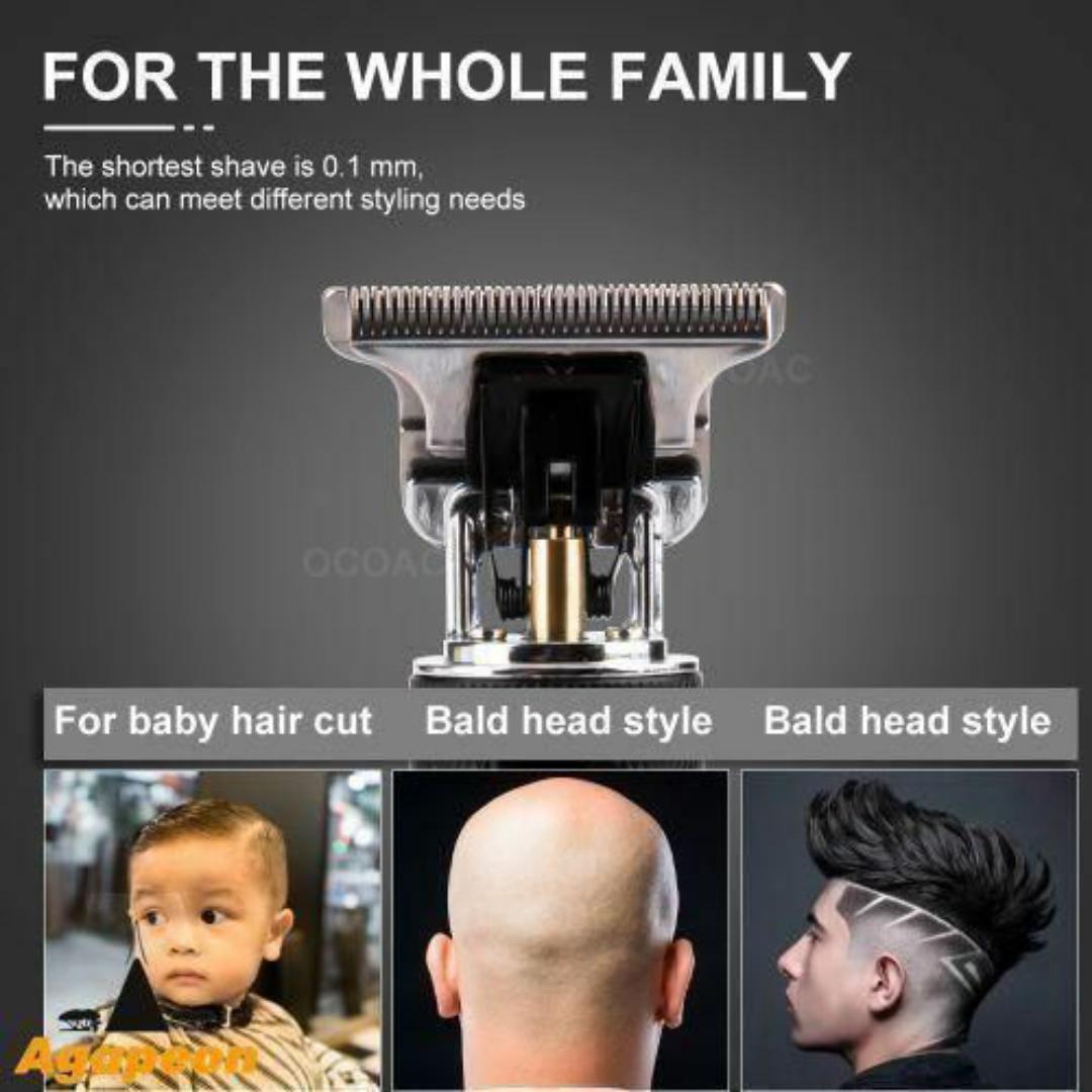 USB Cordless Hair Clipper Trimmer Beard Electric Professional Haircut Dragon Monster Rechargeable Vintage Metal Shaving Machine clippers Wireless Barber cutting Kinyozi