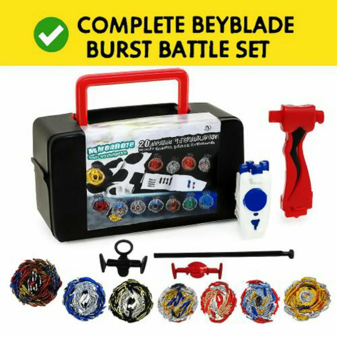 Beyblade Burst Rapidity Battle Set – 12 Metal Fusion Tops + Launchers, Carry Case & Accessories – Kids Spinning Top Game Collection