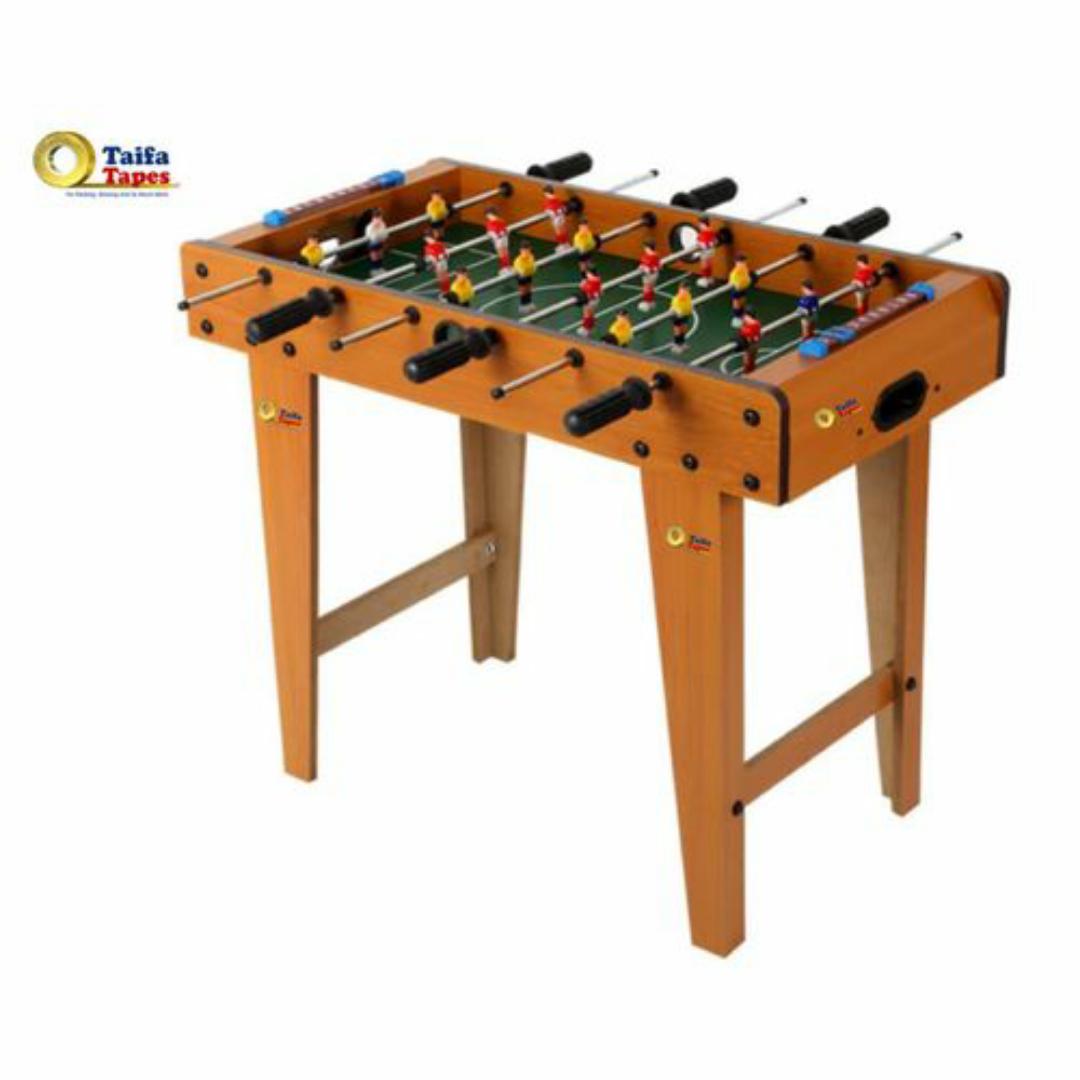 Pro Wooden Arcade Foosball Table Family Game - Durable MDF, Smooth Rods, Score Counters, Indoor Entertainment - Full Sized Soccer Football Table Game