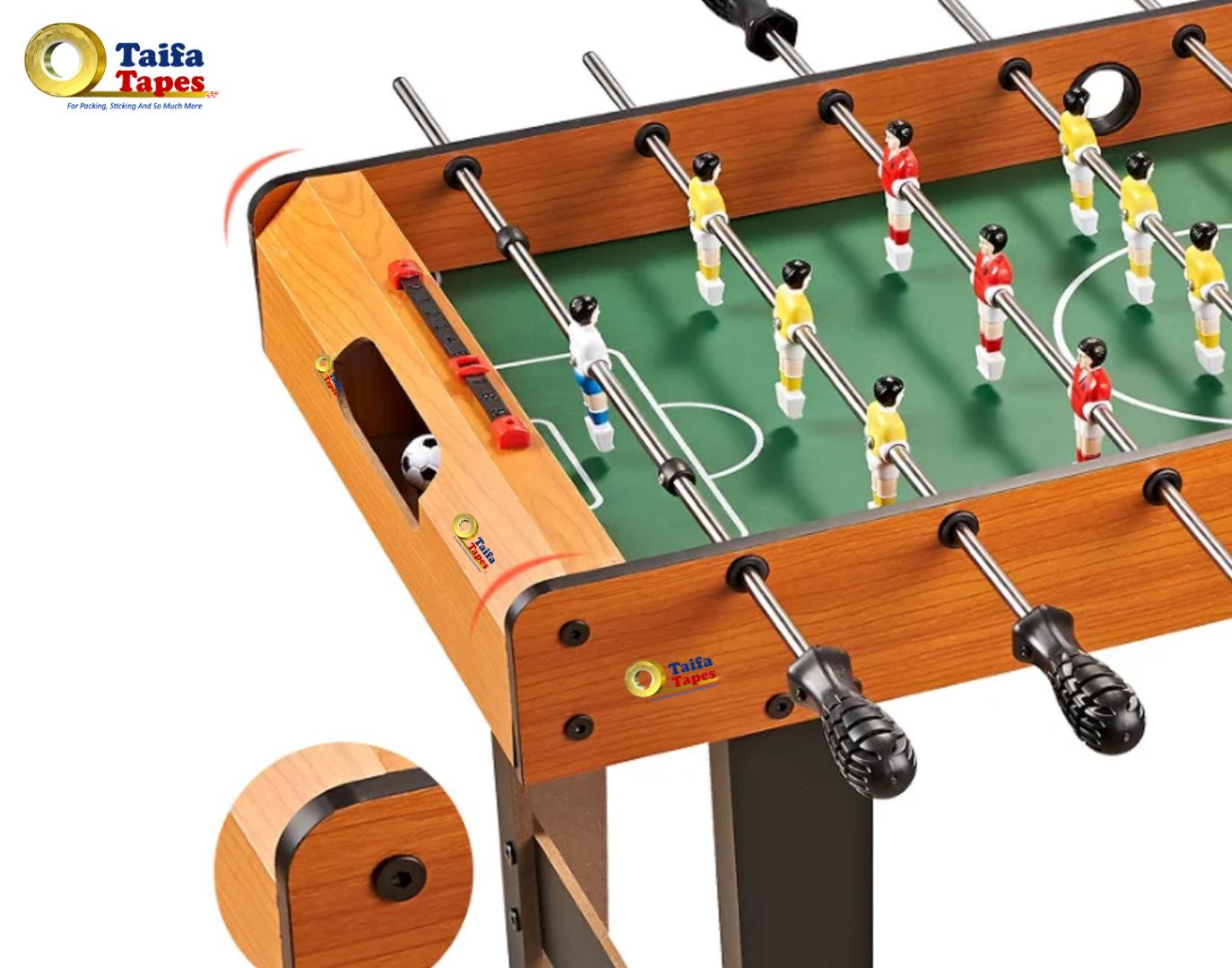 Pro Wooden Foosball Table Family Game - Durable MDF, Smooth Rods, Score Counters, Indoor Entertainment - Full Sized Soccer Arcade Football Table Board Game