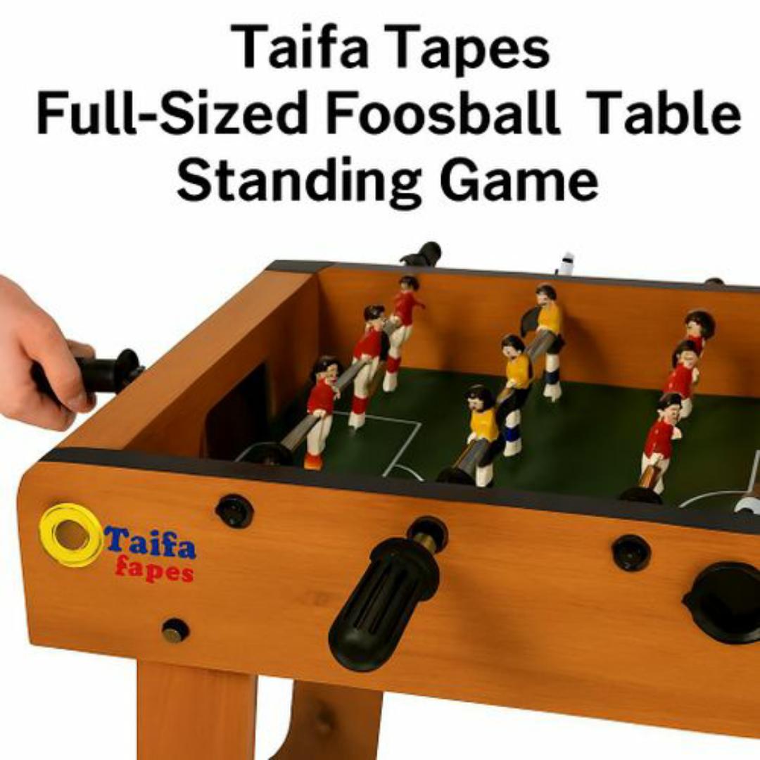 Pro Wooden Foosball Table Family Game - Durable MDF, Smooth Rods, Score Counters, Indoor Entertainment - Full Sized Soccer Arcade Football Table Board Game