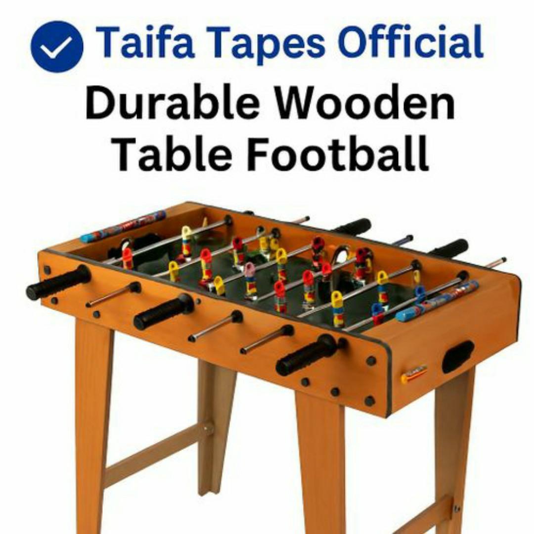 Pro Wooden Foosball Table Family Game - Durable MDF, Smooth Rods, Score Counters, Indoor Entertainment - Full Sized Soccer Arcade Football Table Game