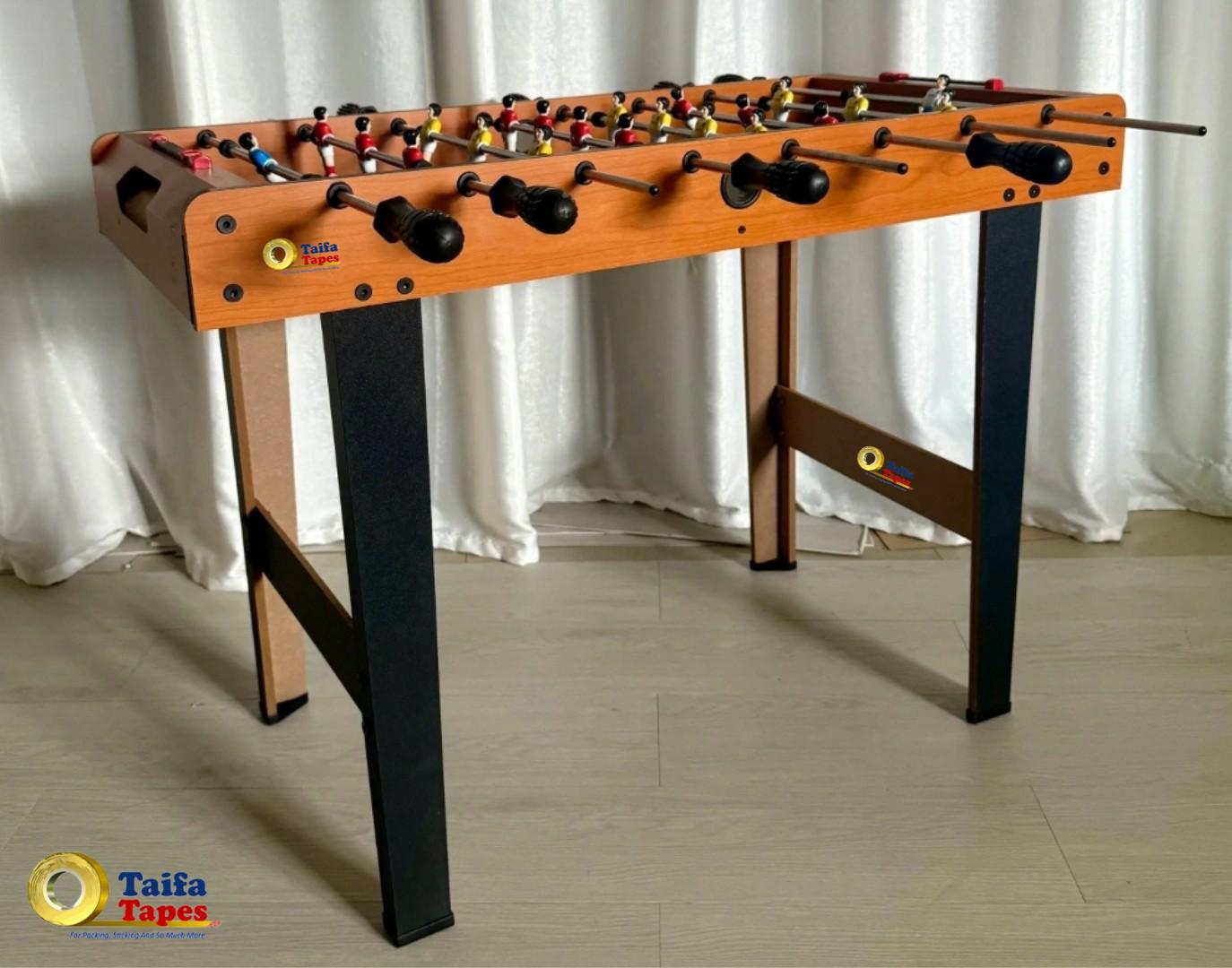 Pro Wooden Foosball Table Family Game - Durable MDF, Smooth Rods, Score Counters, Indoor Entertainment - Full Sized Soccer Arcade Football Table Game