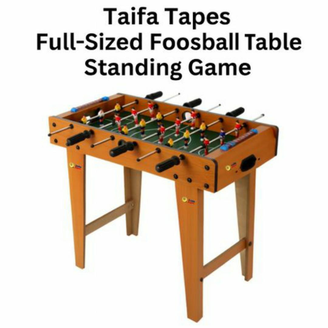 Pro Wooden Foosball Table Family Game - Durable MDF, Smooth Rods, Score Counters, Indoor Entertainment - Full Sized Soccer Arcade Football Table Game