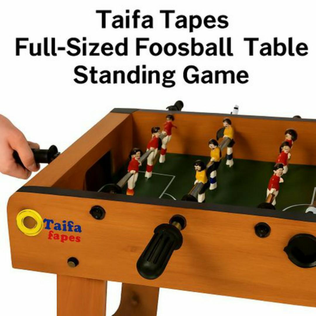 Pro Wooden Arcade Foosball Table Game - Durable MDF, Smooth Rods, Score Counters, Indoor Entertainment - Full Sized Soccer Football Table Board Game