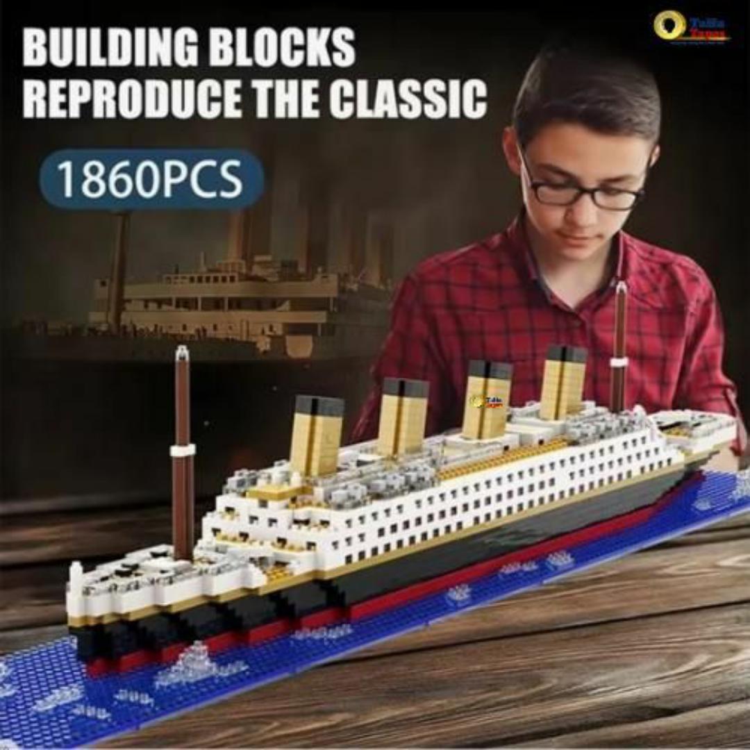 Titanic Building Blocks Toys Brick Model – 1878pcs - Historic Ship Building Set for Kids & Adults Top Game Collection