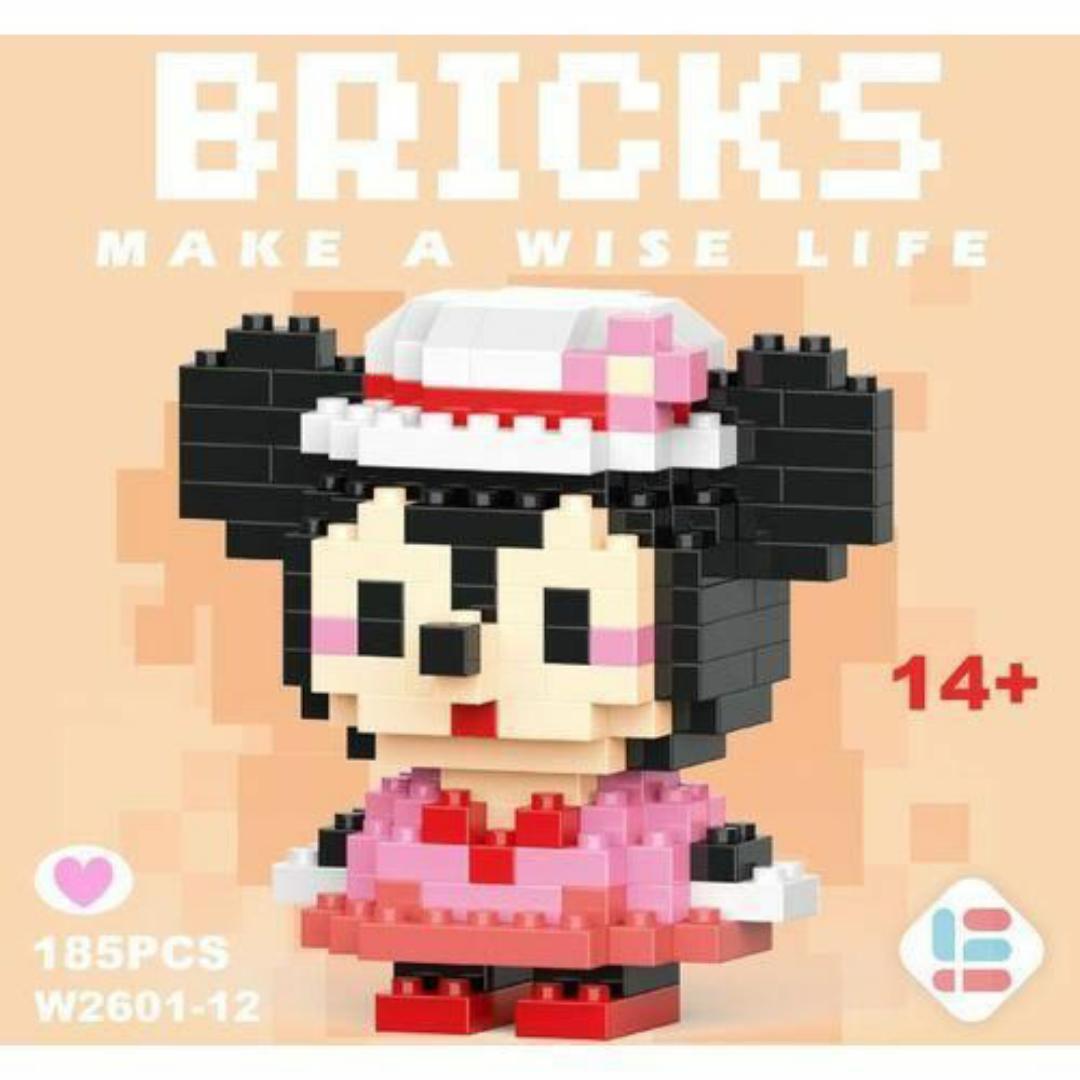 BRICKS Block Toy 185PCS - Mini DIY Character Building Set for Teens 14+, Collectible Model, Perfect Gift for Kids