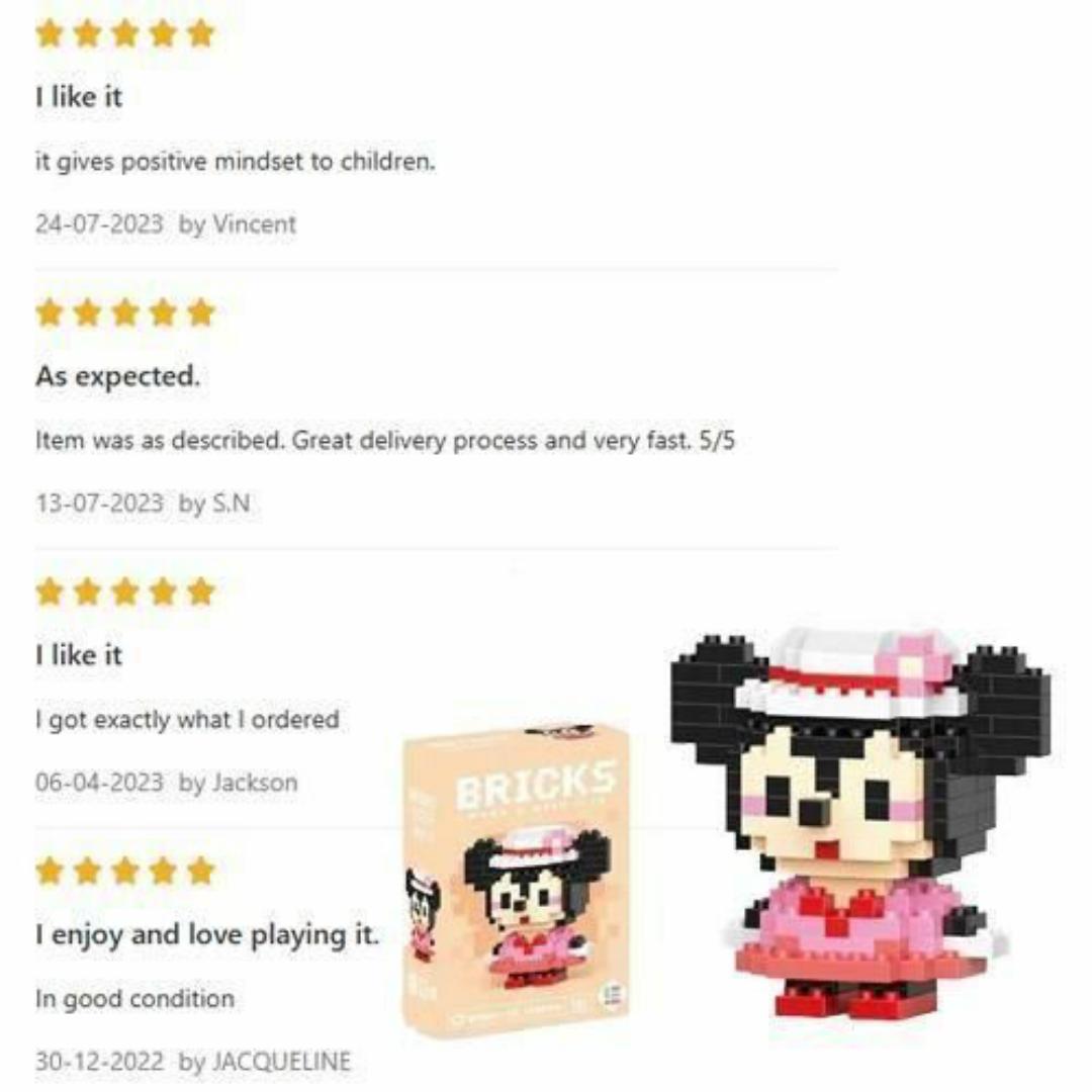 BRICKS Block Toy 185PCS - Mini DIY Character Building Set for Teens 14+, Collectible Model, Perfect Gift for Kids