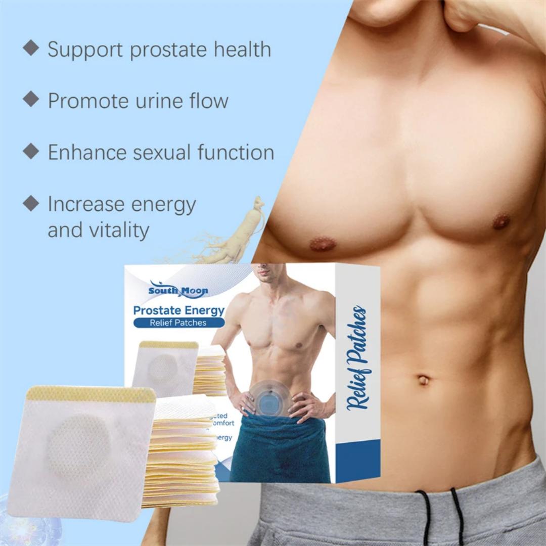 Eelhoe Men’s Prostate Health Patch – Boost Vitality & Performance, Ease Discomfort & Support Wellness  Ginseng & Saw Palmetto – 6pcs for Male Wellness & Comfort