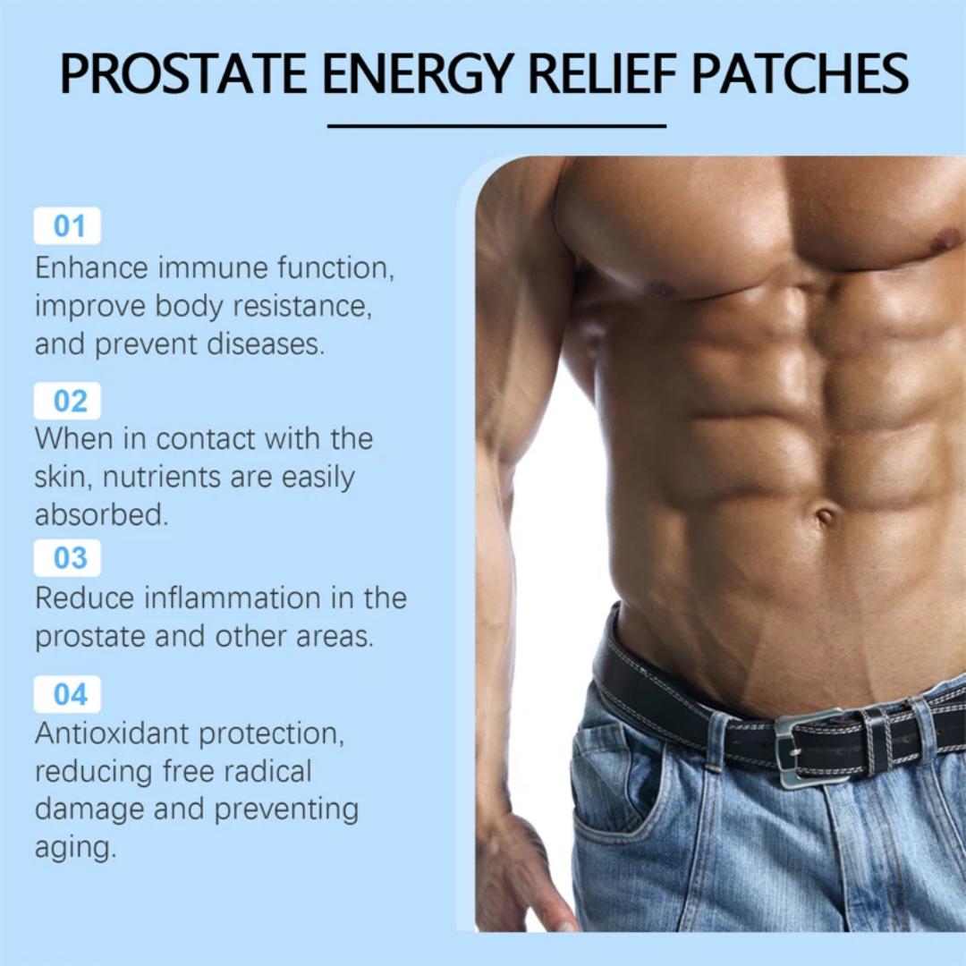 Eelhoe Men’s Prostate Health Patch – Boost Vitality & Performance, Ease Discomfort & Support Wellness  Ginseng & Saw Palmetto – 6pcs for Male Wellness & Comfort