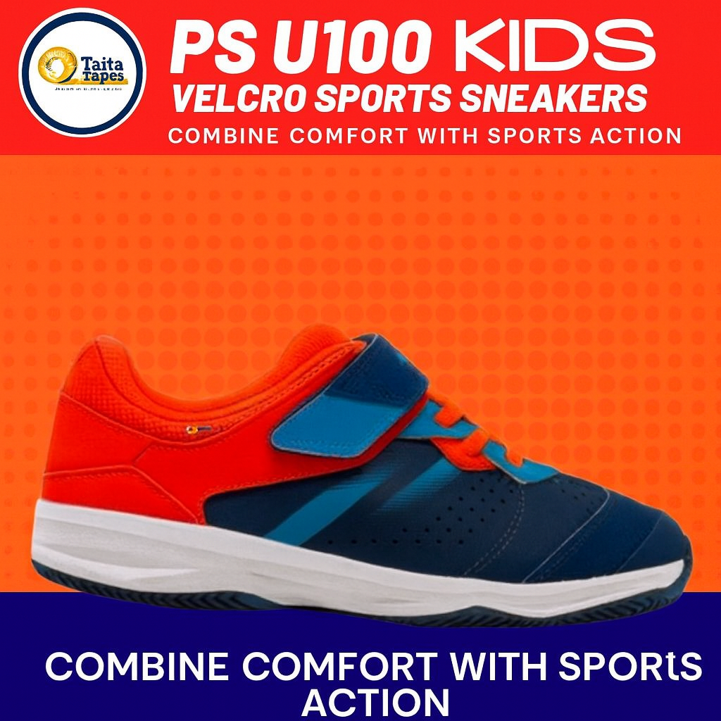 PROFESSIONAL KUIKMA PS100 Kids Football Trainers Sports Shoes – Non Slip Sole, Velcro Strap, ELITE X LEGEND ATHLETIC SHOE - For Soccer Training, Running, Sports & Athletes EU SIZE 36