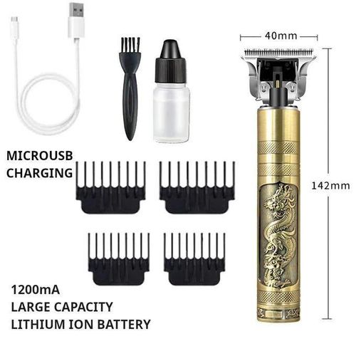 Professional Electric Shaver USB Rechargeable Cordless Hair Shaving Machine Beard Trimmer Clipper with 4 Comb Guides