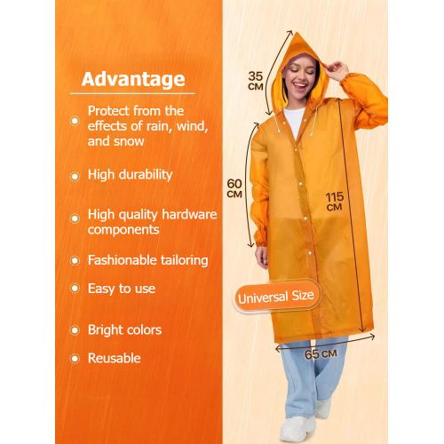 Waterproof Rain Suit with Hoodies for Men / Women – Durable, Lightweight & Full Coverage Protection - Rain Jacket - Rain Coat (M)