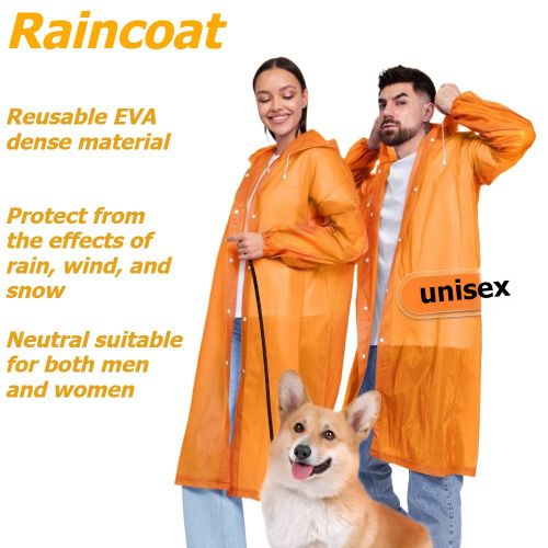 Waterproof Rain Suit with Hoodies for Men / Women – Durable, Lightweight & Full Coverage Protection - Rain Jacket - Rain Coat (M)