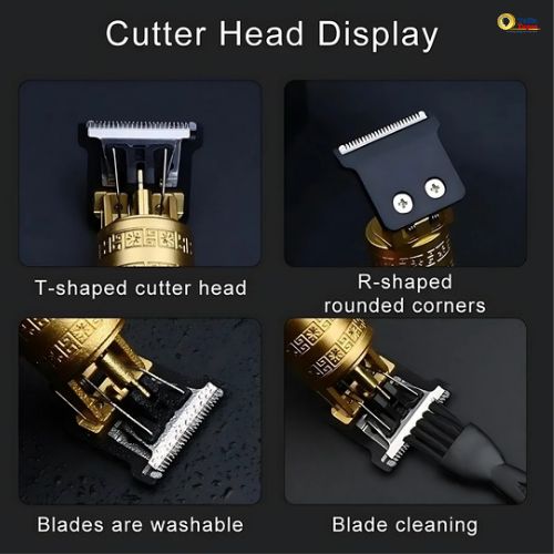 Precision Beard & Hair Trimmer Clipper for Men – Rechargeable Electric Shaving Machine, 4 Combs, Artistic Grooming Tool