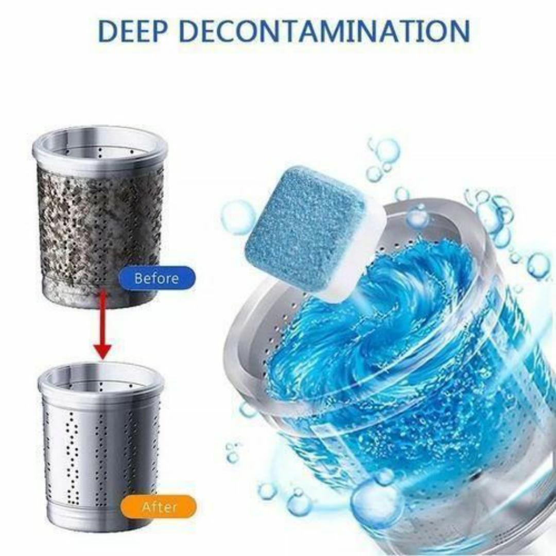 YANYUNLE Washing Machine Cleaner – 12 Cleaning Tablets (1 Boxes) ✅ Deep Clean Effervescent Formula ✅