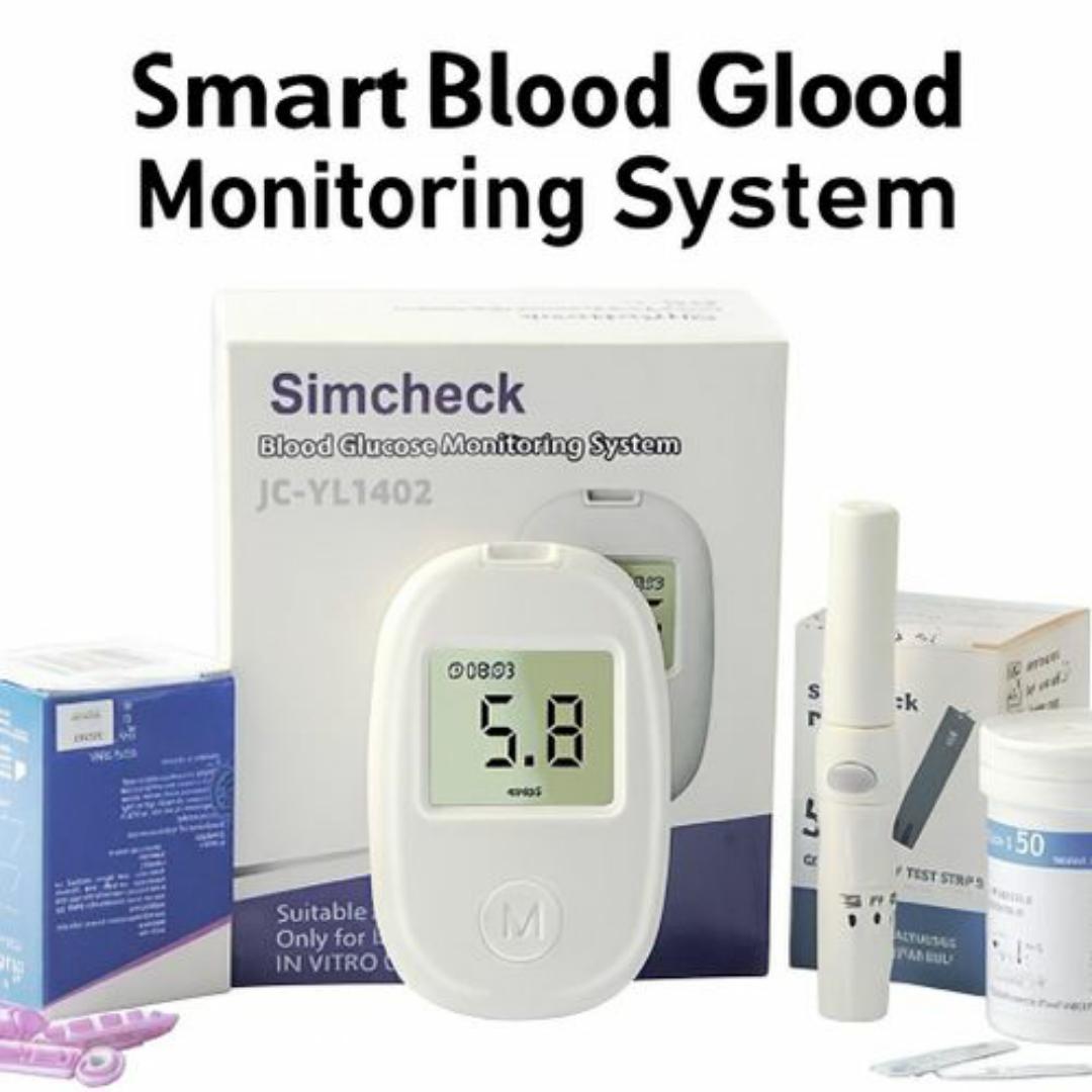 Blood Glucose Monitoring Kit – Accurate, Fast Results + 50 Test Strips + 50 Lancent & Lancing Device