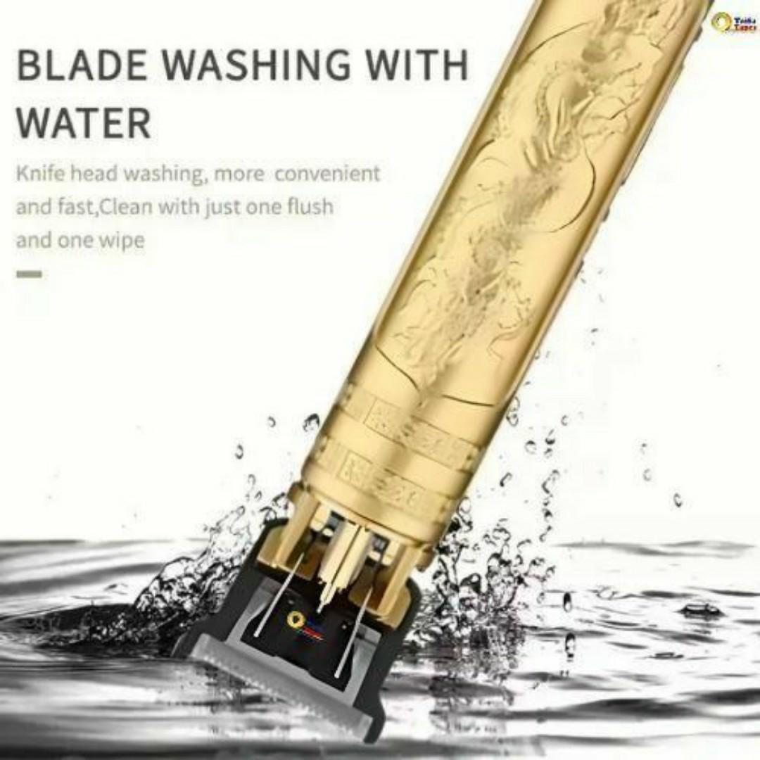 Professional Beard Trimmer & Hair Clipper - Cordless Gold Grooming Tool for Men - Sharp Lines, Clean Fades, Artistic Haircut
