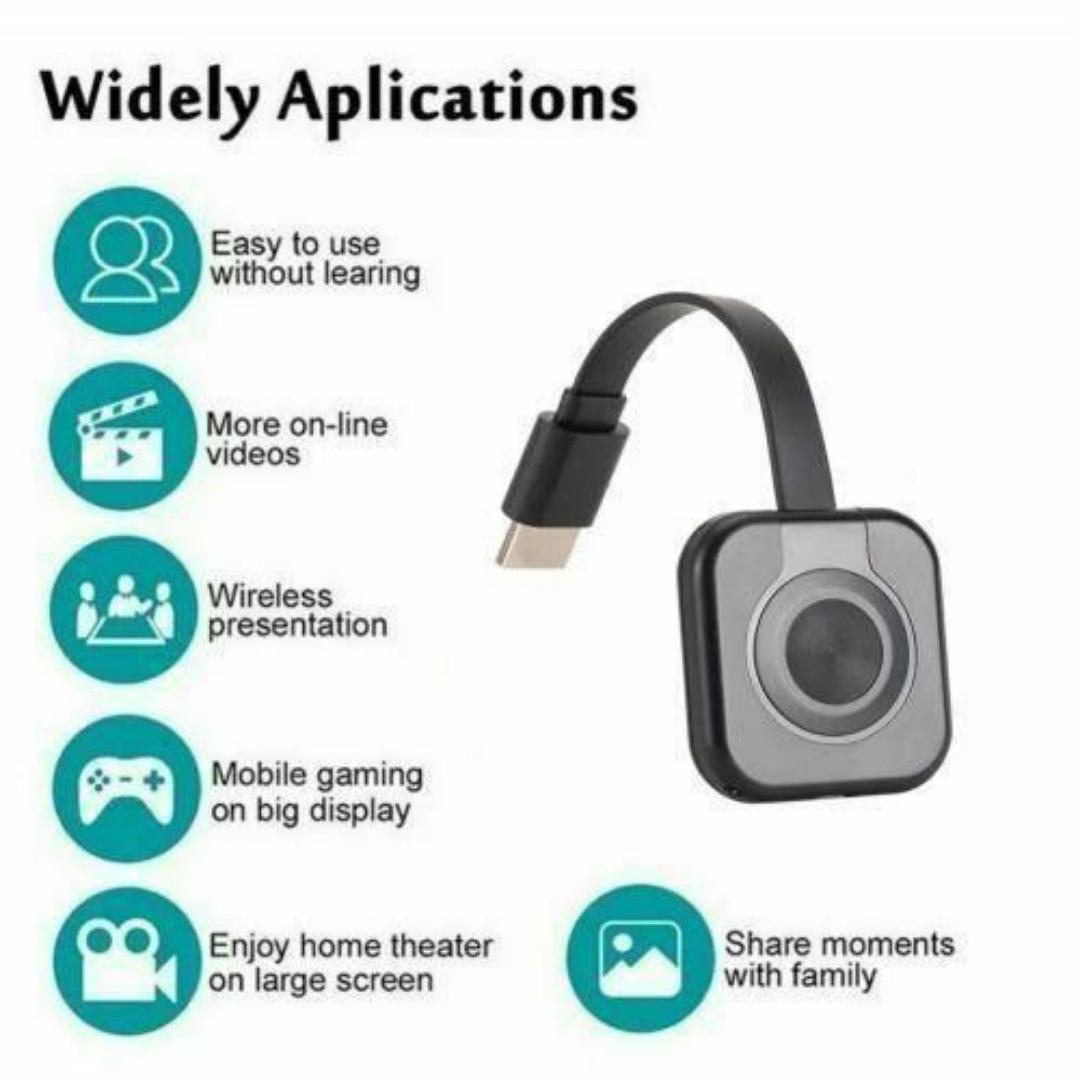 Anycast 1080P HDMI Plug & Play WiFi Secreen Mirror Display Miracast TV Stick For Smartphones, Tablets & Laptops Casting to TV & Projectors