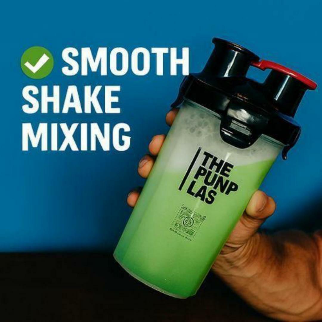 THE PUMP LAB Premium Shaker Bottle - 700ml Leak Proof Protein Shake Mixer with Flip Cap & Carry Handle – Gym & Fitness Water Bottle