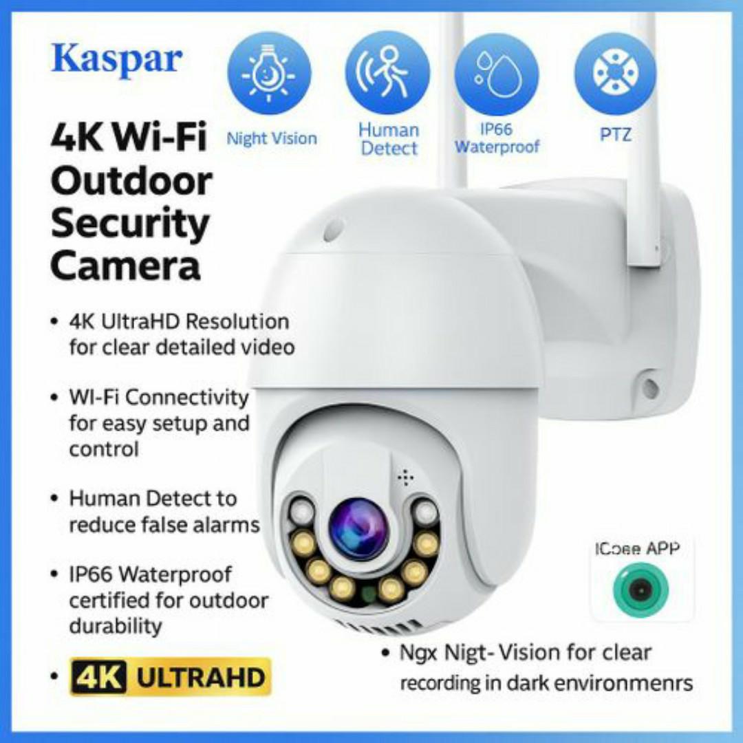 4K ICSEE AI Smart CCTV Camera – ✅ 360 PTZ, Night Vision, Human Detect, Waterproof, Wireless WiFi Security Cameras HD, Smartphones App - Home & Office Surveillance Cameras AI Powered Humanoid Tracking