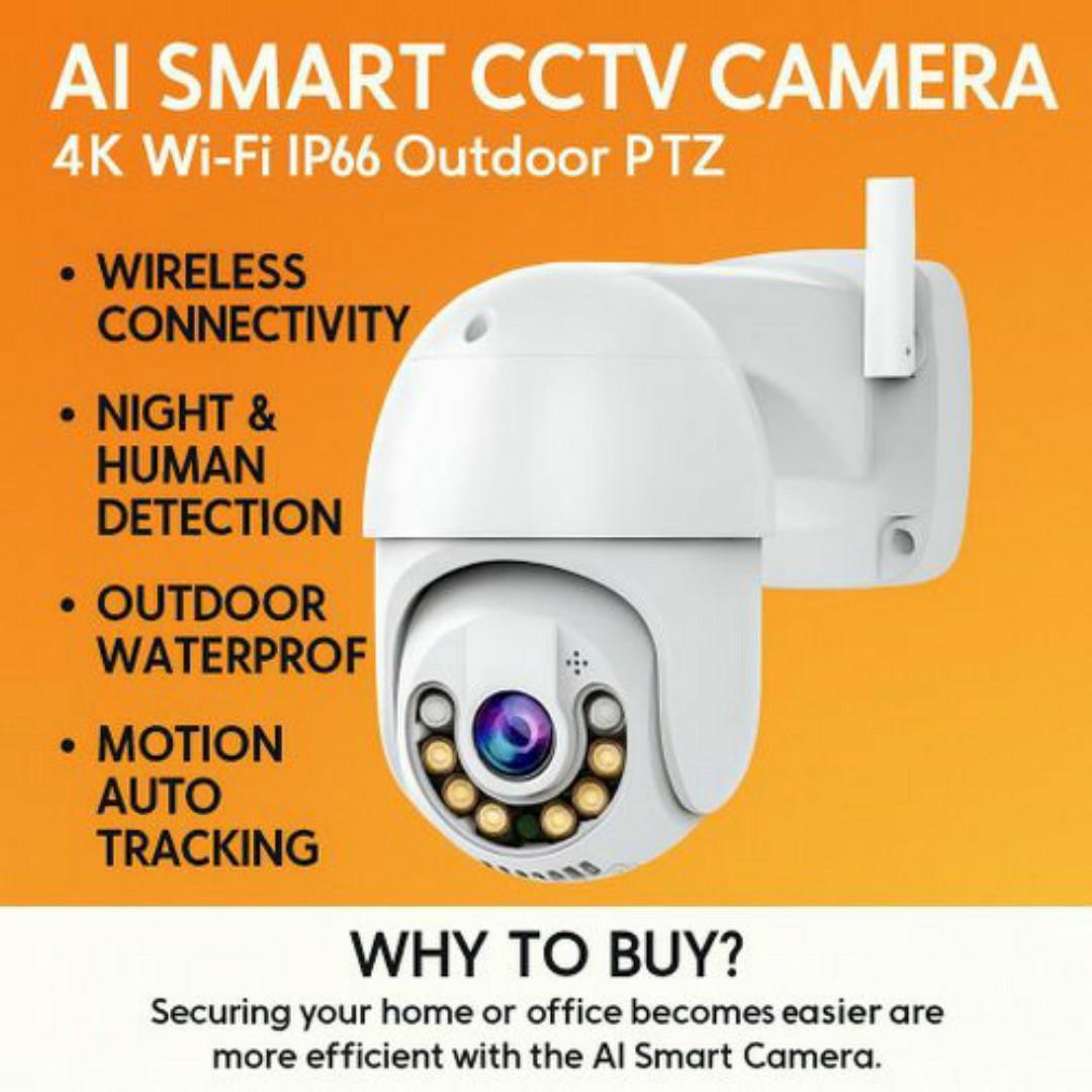 4K ICSEE AI Smart CCTV Camera – ✅ 360 PTZ, Night Vision, Human Detect, Waterproof, Wireless WiFi Security Cameras HD, Smartphones App - Home & Office Surveillance Cameras AI Powered Humanoid Tracking