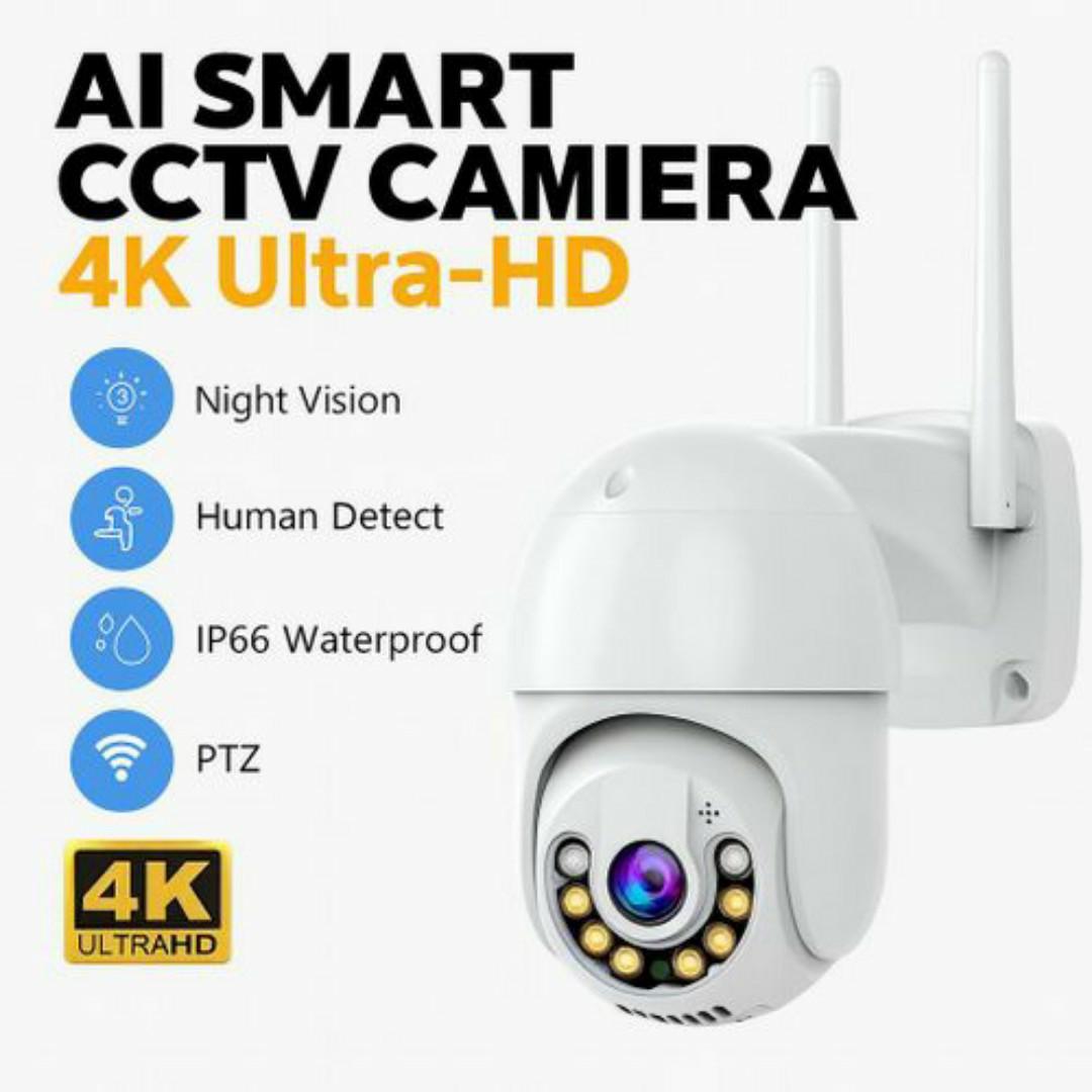 4K ICSEE AI Smart CCTV Camera – ✅ 360 PTZ, Night Vision, Human Detect, Waterproof, Wireless WiFi Security Cameras HD, Smartphones App - Home & Office Surveillance Cameras AI Powered Humanoid Tracking