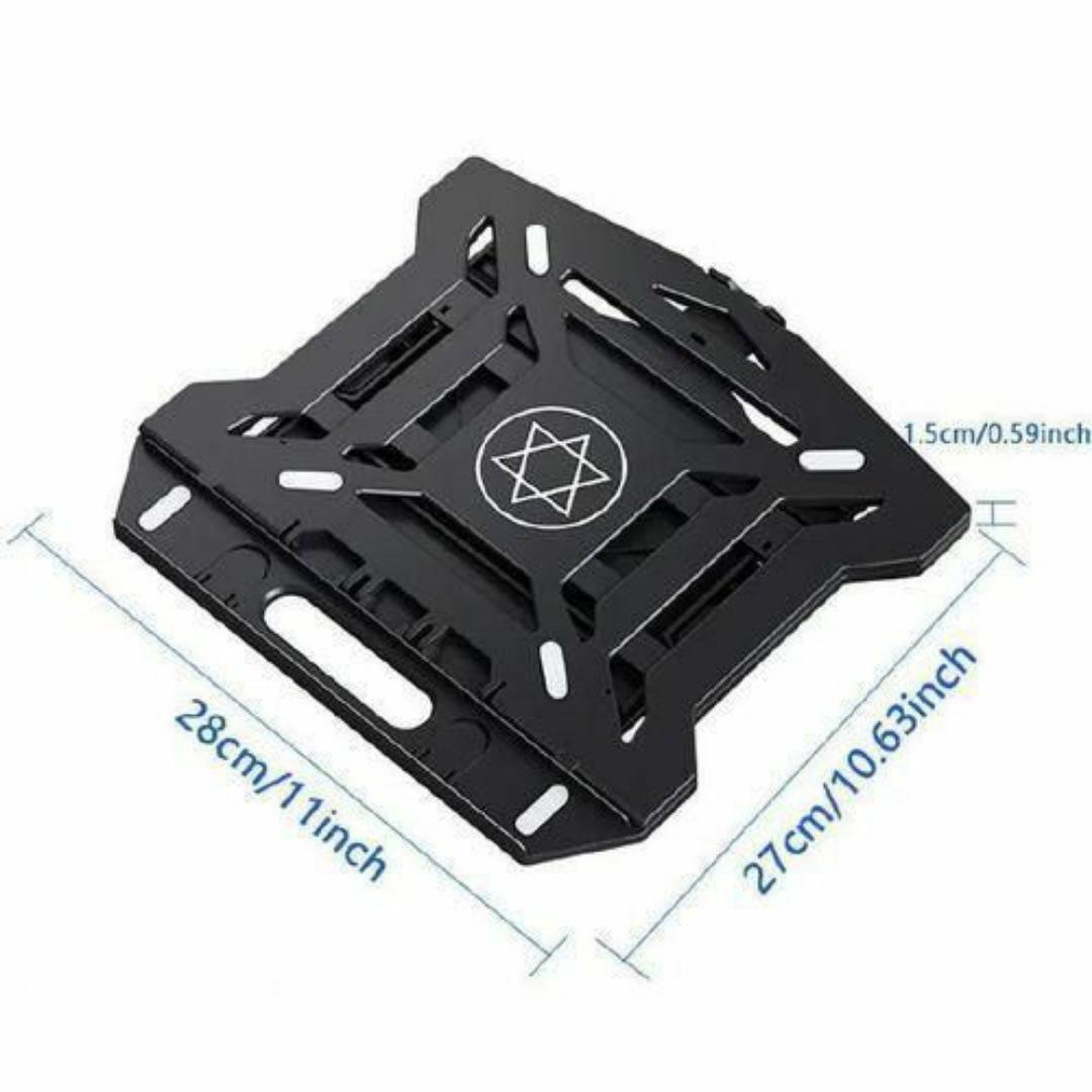 2 in 1 Phone & Laptop Stand - Rotating, 8 Adjustable Height Levels, Anti-Slip & Ventilated Design for Cooling & Comfort