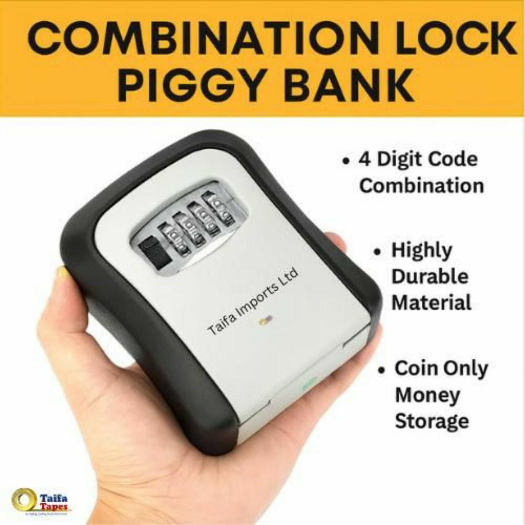 Tamper-Proof Money Key Lockbox Piggy Bank – Save Smart with 4-Digit Code Protection Safe Lock Box