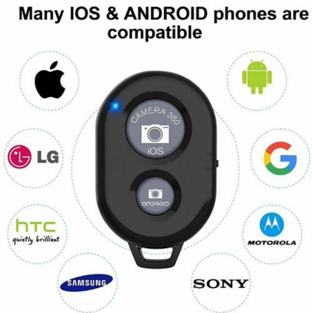 Smartphone Bluetooth Camera Remote – Universal Compatible with iPhone, Samsung, Huawei & More