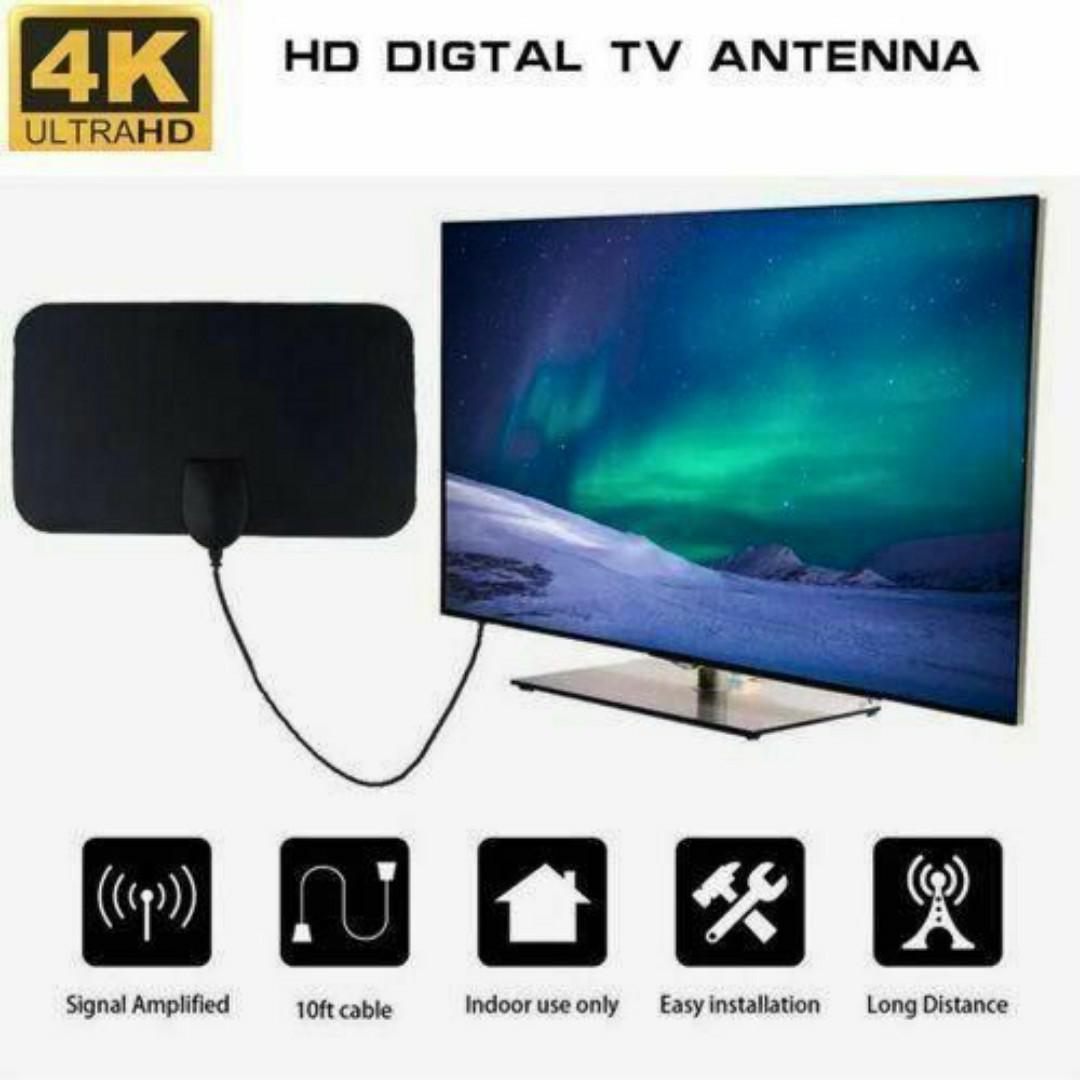 High-Performance Digital TV Antenna Aerial with Indoor Signal Amplifier – Seamless HD Entertainment